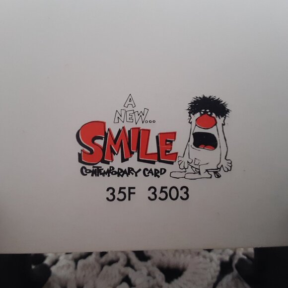 Rare 2 Vintage 1963 A New Smile Contemporary Greeting Cards - Picture 3 of 6